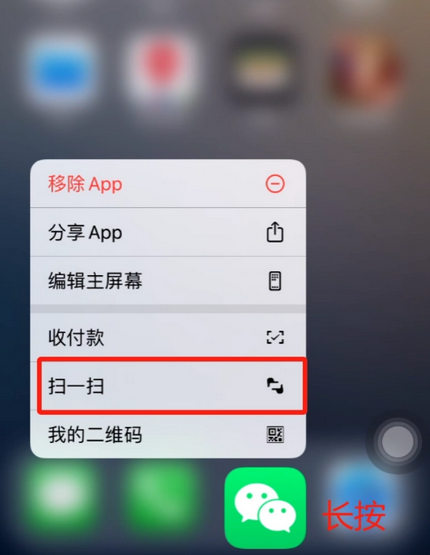 河东苹果手机维修分享iPhone 15如何快速打开扫一扫 