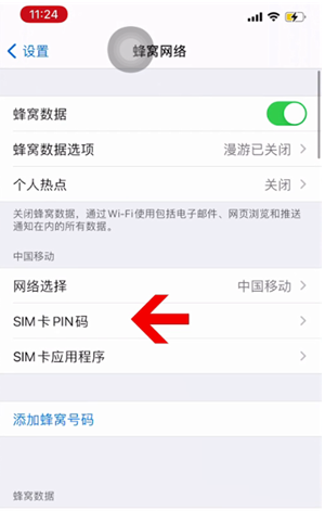 河东苹果14维修网分享如何给iPhone14的SIM卡设置密码 