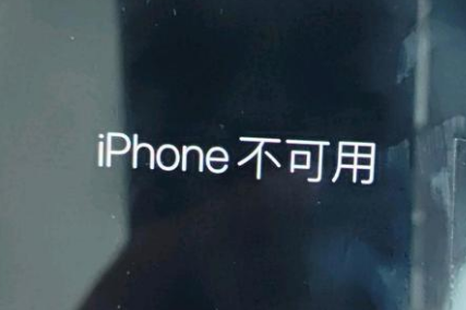 河东苹果服务网点分享锁屏界面显示“iPhone 不可用”如何解决 